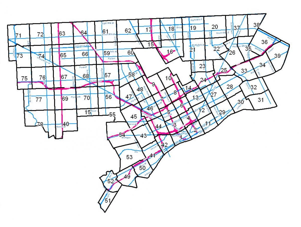 Detroit zoning map