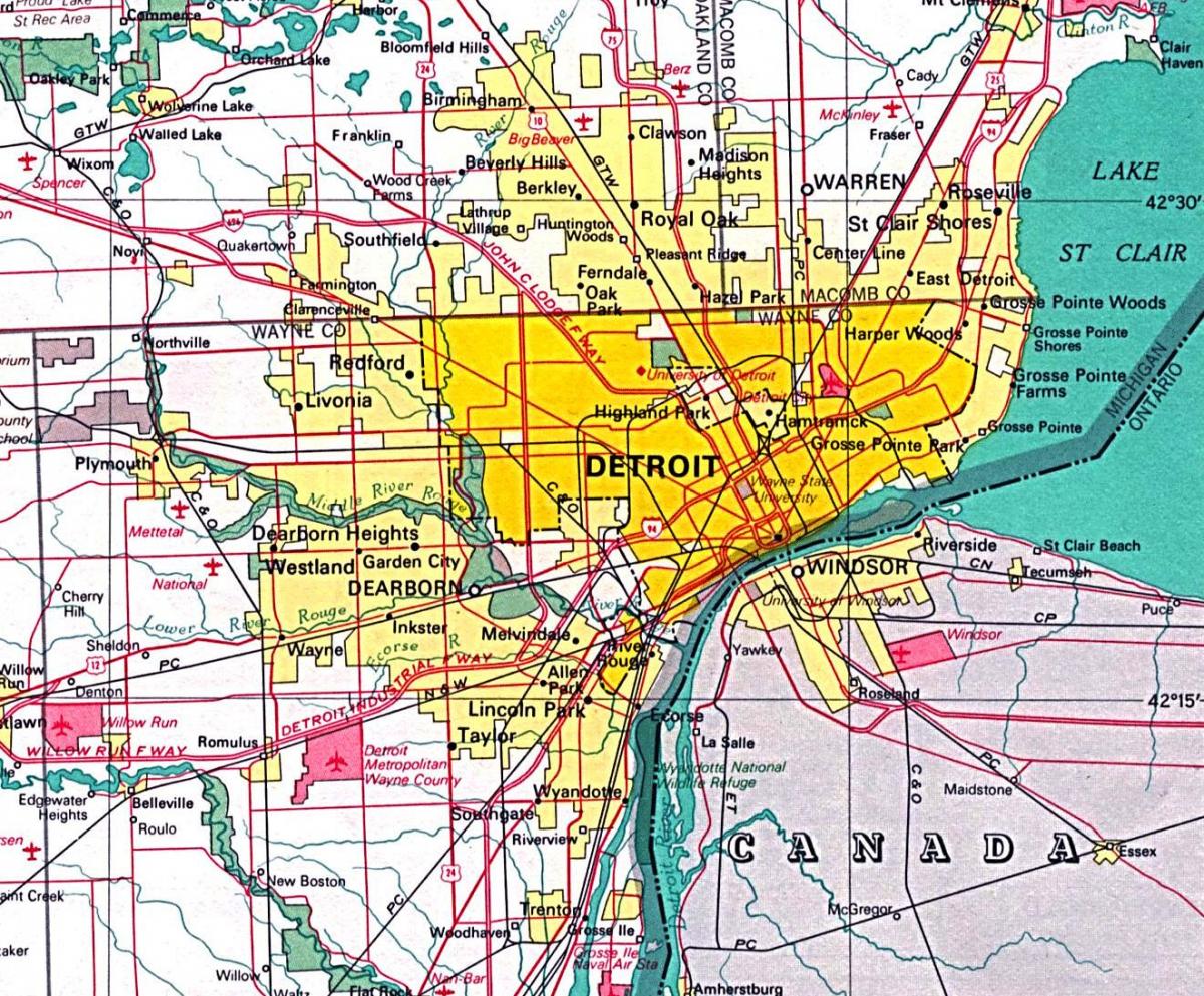map Detroit