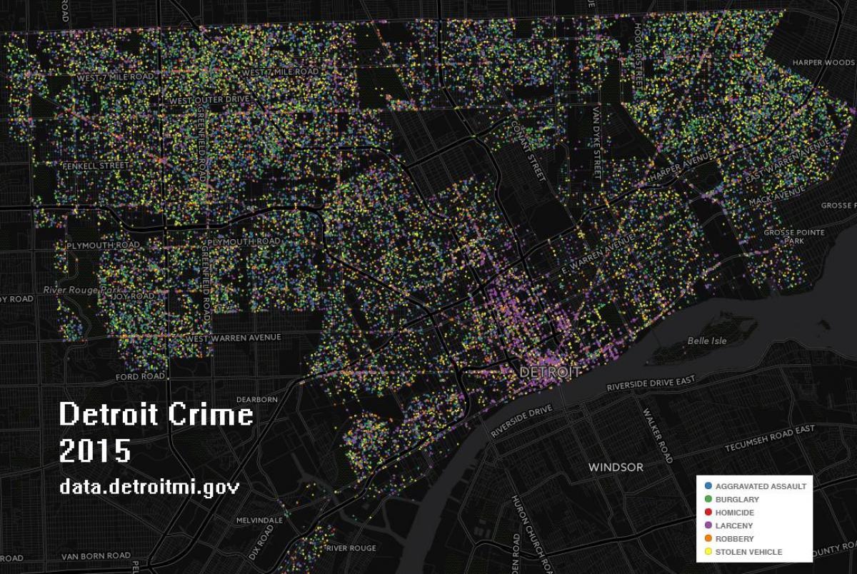 Detroit crime map