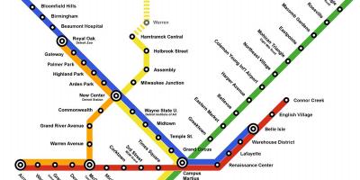 Map of Detroit Metro